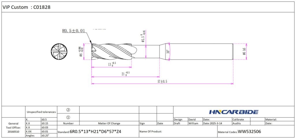Corner Radius End Mill-HNCarbide